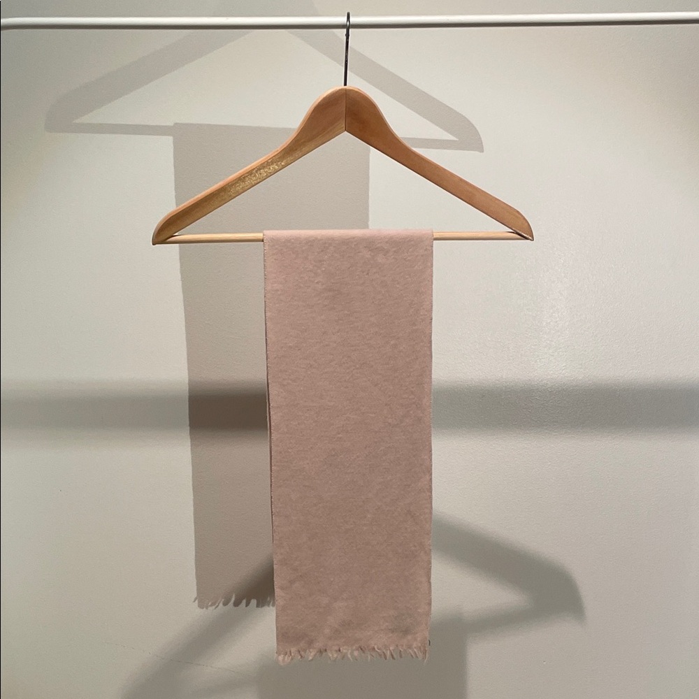 Elegant Beige Wool Scarf